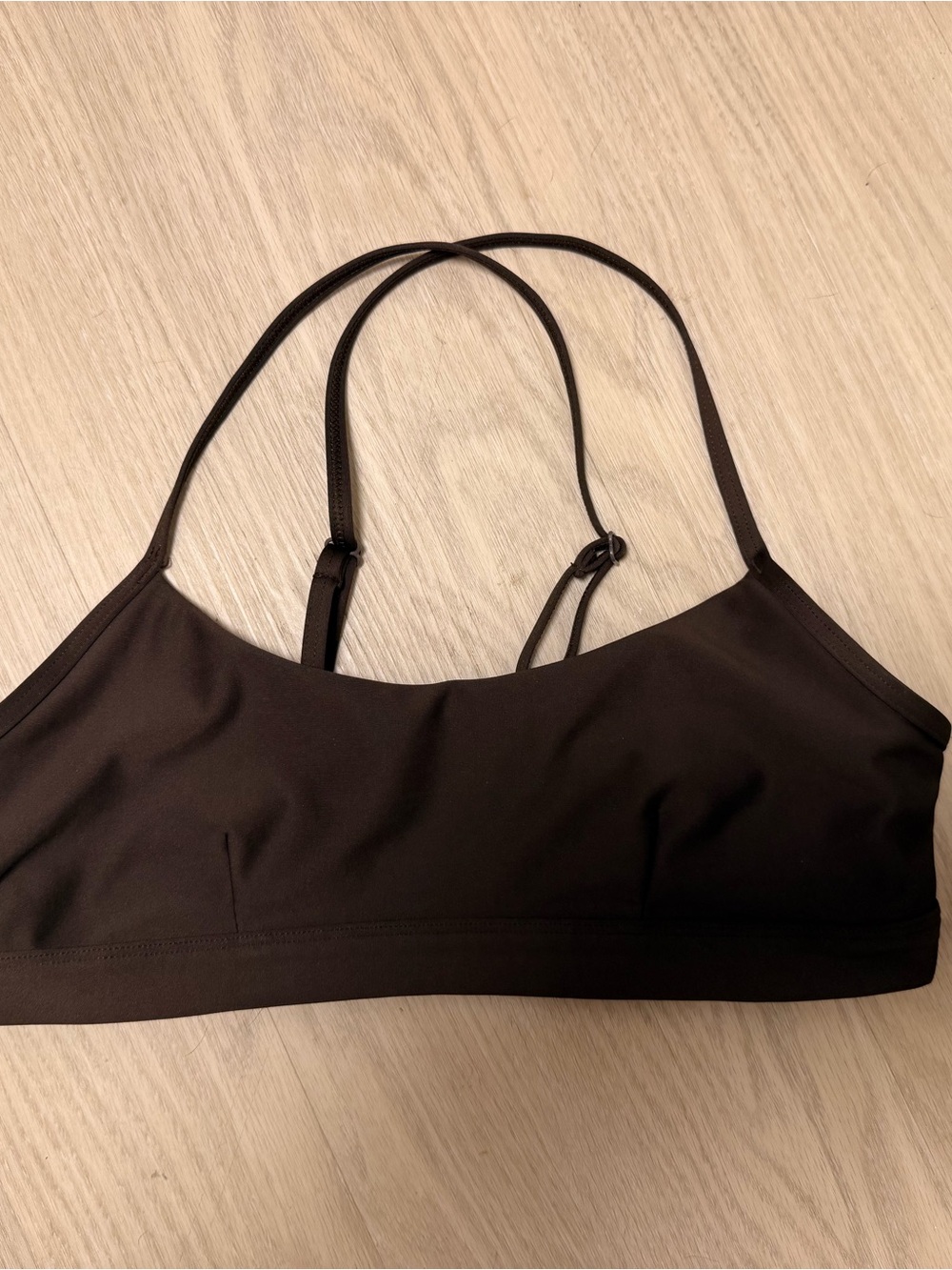 ALO Yoga Black Strappy Sports Bralette